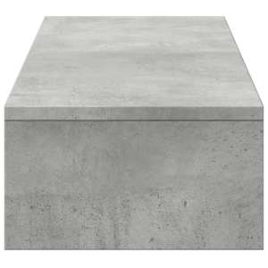 Stojan na monitor se zásuvkami betonově šedý 100 x 27 x 15 cm - obrázek 6