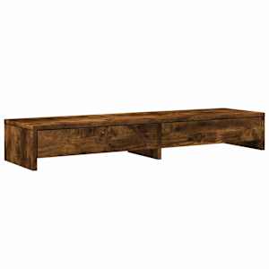 Stojan na monitor se zásuvkami kouřový dub 100x27x15cm kompozit - obrázek 2