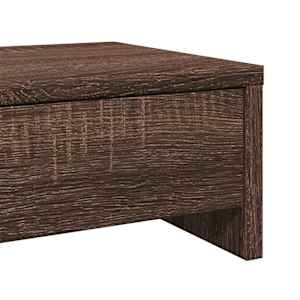 Stojan na monitor se zásuvkami hnědý dub 100x27x15 cm kompozit - obrázek 8
