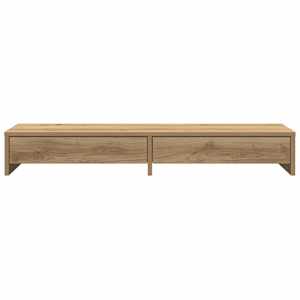 Stojan na monitor se zásuvkami dub artisan 100x27x15cm kompozit - obrázek 4