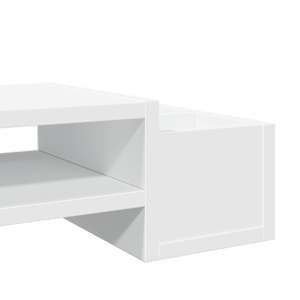Stojan na monitor s úložným prostorem bílý 70x27x15 cm kompozit - obrázek 7