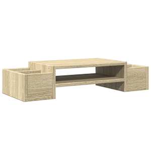 vidaXL hoiuruumiga monitorialus, Sonoma tamm, 70x27x15 cm, tehispuit