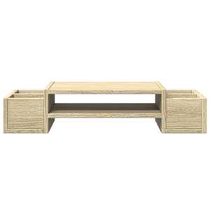 Stojan na monitor s úložným prostorem dub sonoma 70x27x15 cm - obrázek 4