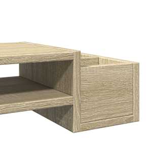 Stojan na monitor s úložným prostorem dub sonoma 70x27x15 cm - obrázek 7