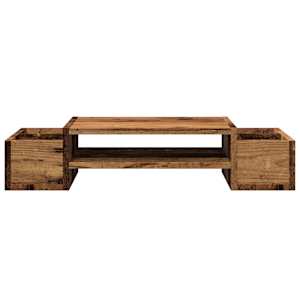Stojan na monitor s úložným prostorem old wood 70x27x15 cm - obrázek 4