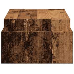 Stojan na monitor s úložným prostorem old wood 70x27x15 cm - obrázek 5