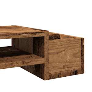 Stojan na monitor s úložným prostorem old wood 70x27x15 cm - obrázek 7