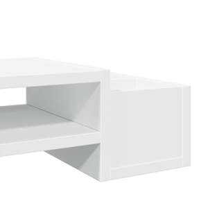 Stojan na monitor s úložným prostorem bílý 100x27x15cm kompozit - obrázek 7