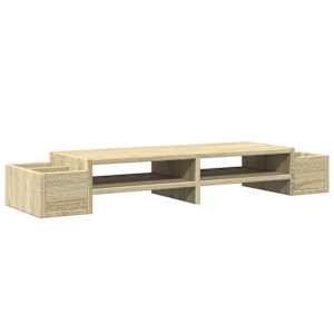 Stojan na monitor s úložným prostorem dub sonoma 100x27x15 cm - obrázek 2