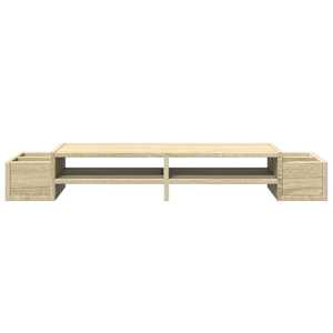 Stojan na monitor s úložným prostorem dub sonoma 100x27x15 cm - obrázek 4