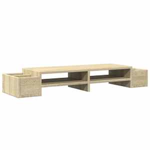Stojan na monitor s úložným prostorem dub sonoma 100x27x15 cm - obrázek 6