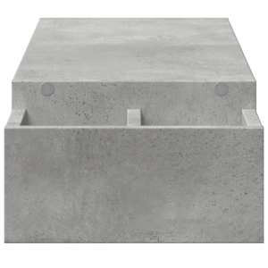 Stojan na monitor s úložným prostorem betonově šedý 100x27x15cm - obrázek 5