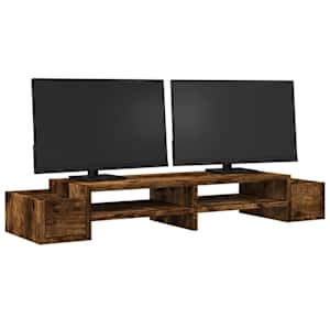 vidaXL Βάση Οθόνης με Αποθ. Καπνιστή Δρυς 100x27x15εκ Επεξεργ. Ξύλο