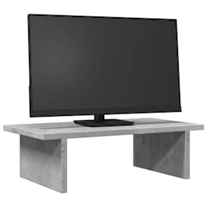 vidaXL betonsz&uuml;rke szerelt fa monitor&aacute;llv&aacute;ny 50 x 27 x 15 cm