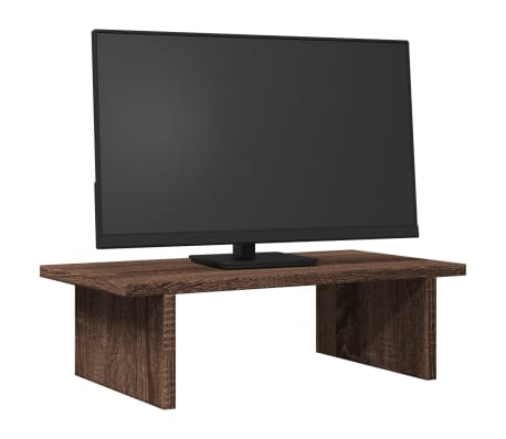 vidaXL Monitor Stand Brown Oak 50x27x15 cm Engineered Wood