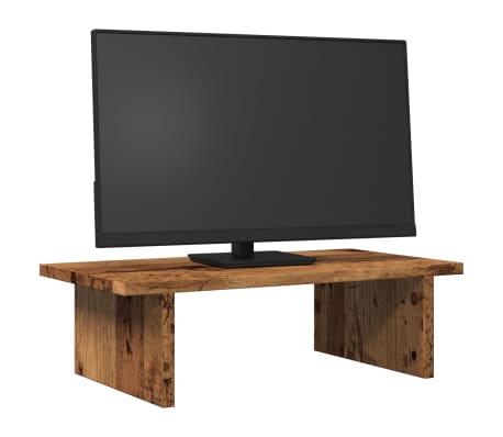 vidaXL Suport de monitor, lemn vechi, 50x27x15 cm, lemn prelucrat