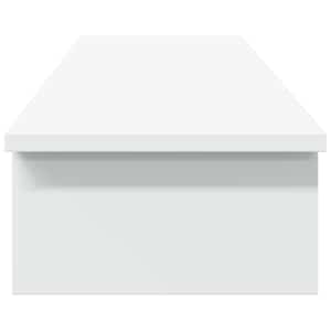 Stojan na monitor bílý 100 x 27 x 15 cm kompozitní dřevo - obrázek 5