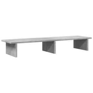 Stojan na monitor betonově šedý 100x27x15 cm kompozitní dřevo - obrázek 2
