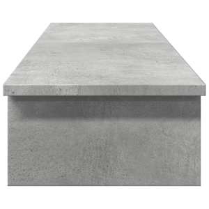 Stojan na monitor betonově šedý 100x27x15 cm kompozitní dřevo - obrázek 5