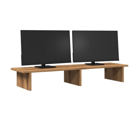 vidaXL Skärmställ ek 100x27x15 cm konstruerat trä