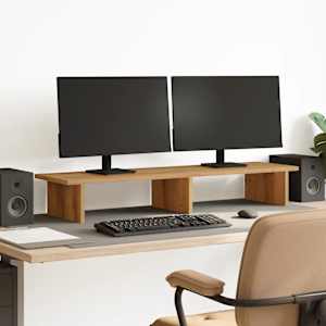 Stojan na monitor dub artisan 100 x 27 x 15 cm kompozitní dřevo - obrázek 1