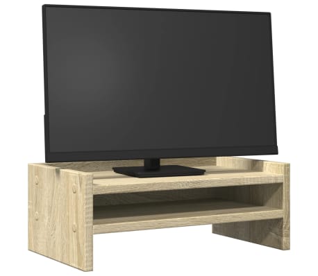 vidaXL Monitor Stand Sonoma Oak 42x24x16 cm Engineered Wood