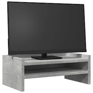 Stojan na monitor betonově šedý 42x24x16 cm kompozitní dřevo - obrázek 3