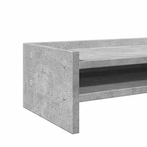 Stojan na monitor betonově šedý 42x24x16 cm kompozitní dřevo - obrázek 7