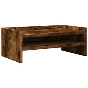 Stojan na monitor kouřový dub 42 x 24 x 16 cm kompozitní dřevo - obrázek 2