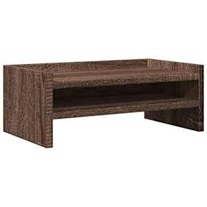 Stojan na monitor hnědý dub 42 x 24 x 16 cm kompozitní dřevo - obrázek 2