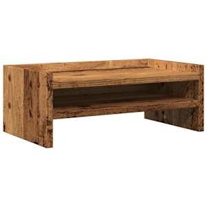 Stojan na monitor old wood 42 x 24 x 16 cm kompozitní dřevo - obrázek 2