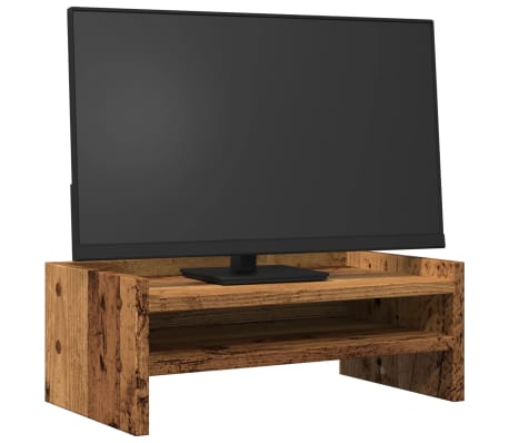 vidaXL monitorialus, vana puit, 42x24x16 cm, tehispuit