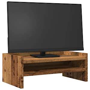 Stojan na monitor old wood 42 x 24 x 16 cm kompozitní dřevo - obrázek 3