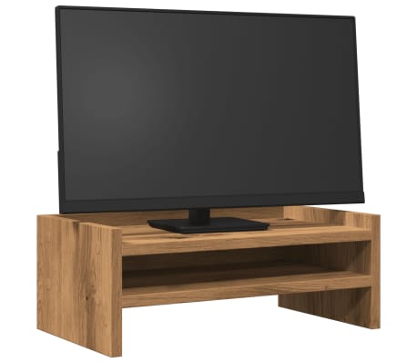 vidaXL Monitor Stand Artisian Oak 42x24x16 cm Engineered Wood