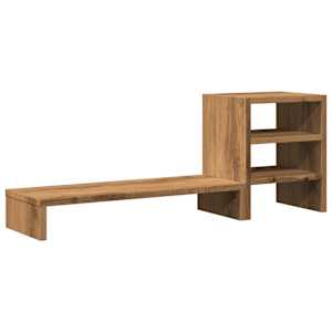 Stojan na monitor s organizérem dub artisan kompozitní dřevo - obrázek 6