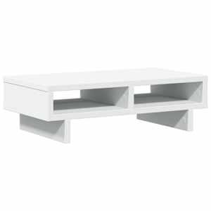Stojan na monitor bílý 50 x 27 x 15 cm kompozitní dřevo - obrázek 2
