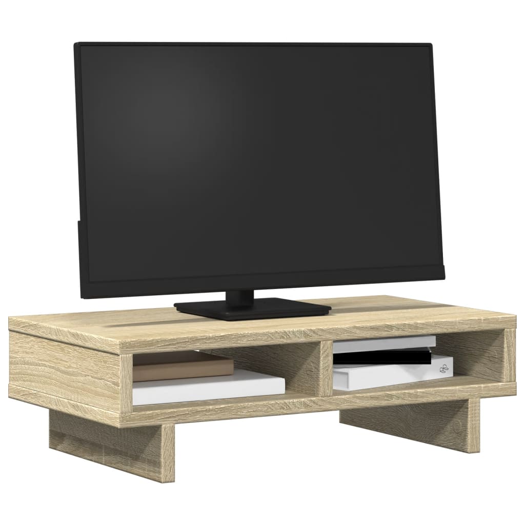 vidaXL Stojan na monitor dub sonoma 50x27x15 cm kompozitné drevo