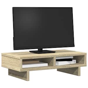 Stojan na monitor dub sonoma 50 x 27 x 15 cm kompozitní dřevo - obrázek 3