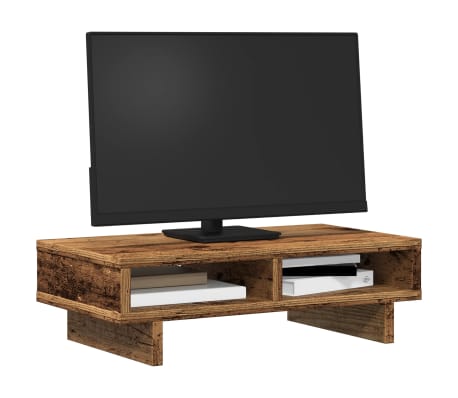 vidaXL monitorialus, vana puit, 50x27x15 cm, tehispuit