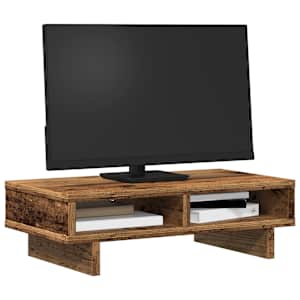 Stojan na monitor old wood 50 x 27 x 15 cm kompozitní dřevo - obrázek 3