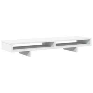 Stojan na monitor bílý 100 x 27 x 15 cm kompozitní dřevo - obrázek 6