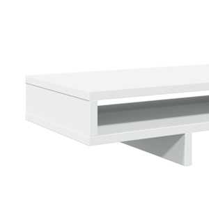 Stojan na monitor bílý 100 x 27 x 15 cm kompozitní dřevo - obrázek 7