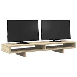 Stojan na monitor dub sonoma 100 x 27 x 15 cm kompozitní dřevo - obrázek 3