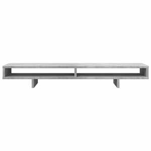 Stojan na monitor betonově šedý 100x27x15 cm kompozitní dřevo - obrázek 4