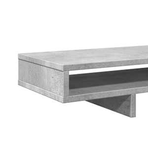 Stojan na monitor betonově šedý 100x27x15 cm kompozitní dřevo - obrázek 7