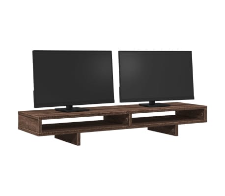vidaXL Βάση Οθόνης Καφέ Δρυς 100x27x15 εκ. από Επεξ. Ξύλο