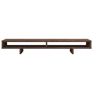 Stojan na monitor hnědý dub 100 x 27 x 15 cm kompozitní dřevo - obrázek 4