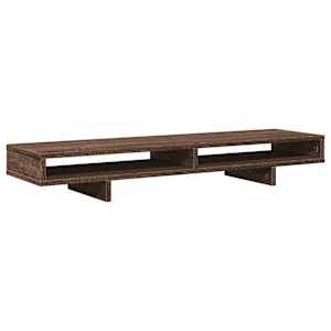 Stojan na monitor hnědý dub 100 x 27 x 15 cm kompozitní dřevo - obrázek 6