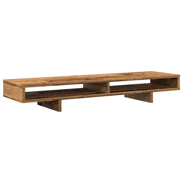 vidaXL monitorialus, vana puit, 100 x 27 x 15 cm, tehispuit