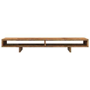 Stojan na monitor old wood 100 x 27 x 15 cm kompozitní dřevo - obrázek 4